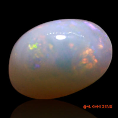 0.70 Cts Natural Australian Fire Opal Oval Cabochon Loose Gemstone For Jewelry 7x5x3 mm AG-369