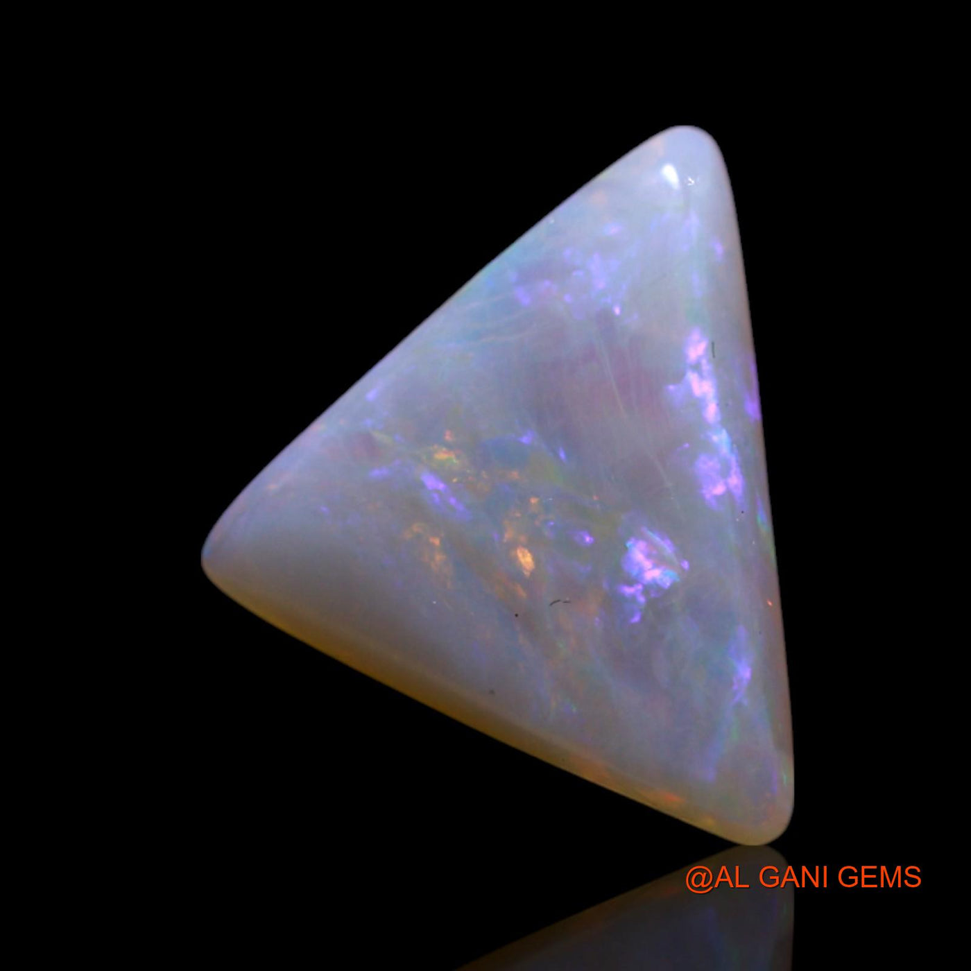 1.20 Cts Natural Australian Fire Opal Loose Gemstone Trillion Cabochon 10x8x2 mm AG-36