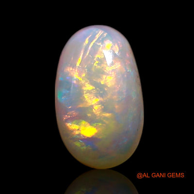 0.60 Cts Unheated Australian Fire Opal Loose Gemstone Oval Cabochon Natural 7x4x2 mm AG-370