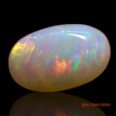 0.60 Cts Unheated Australian Fire Opal Loose Gemstone Oval Cabochon Natural 7x4x2 mm AG-370