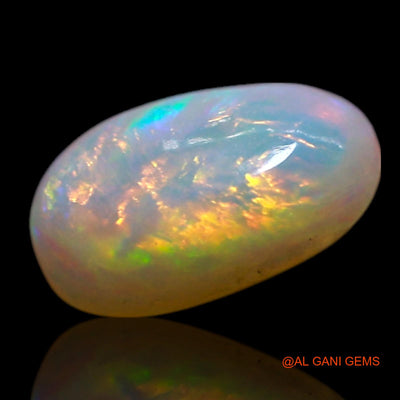 0.60 Cts Unheated Australian Fire Opal Loose Gemstone Oval Cabochon Natural 7x4x2 mm AG-370
