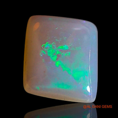 0.50 Cts Natural Australian Fire Opal Loose Gemstone Square Cabochon 6x5x2 mm AG-371