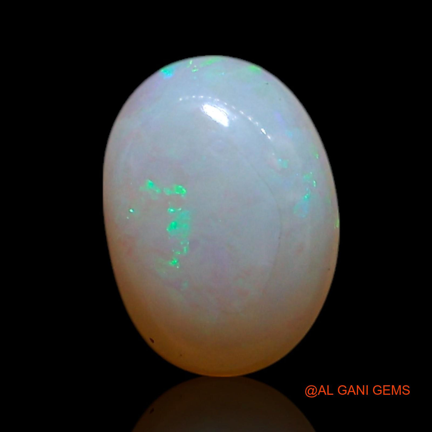 0.55 Cts Natural Australian Fire Opal Loose Gemstone Oval Cabochon 7x5x2 mm AG-372