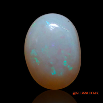 0.55 Cts Natural Australian Fire Opal Loose Gemstone Oval Cabochon 7x5x2 mm AG-372