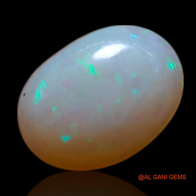 0.55 Cts Natural Australian Fire Opal Loose Gemstone Oval Cabochon 7x5x2 mm AG-372