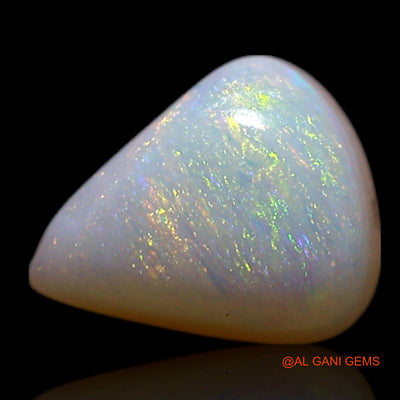 0.60 Cts Natural Australian Fire Opal Loose Gemstone Pear Cabochon 7x5x2 mm AG-373