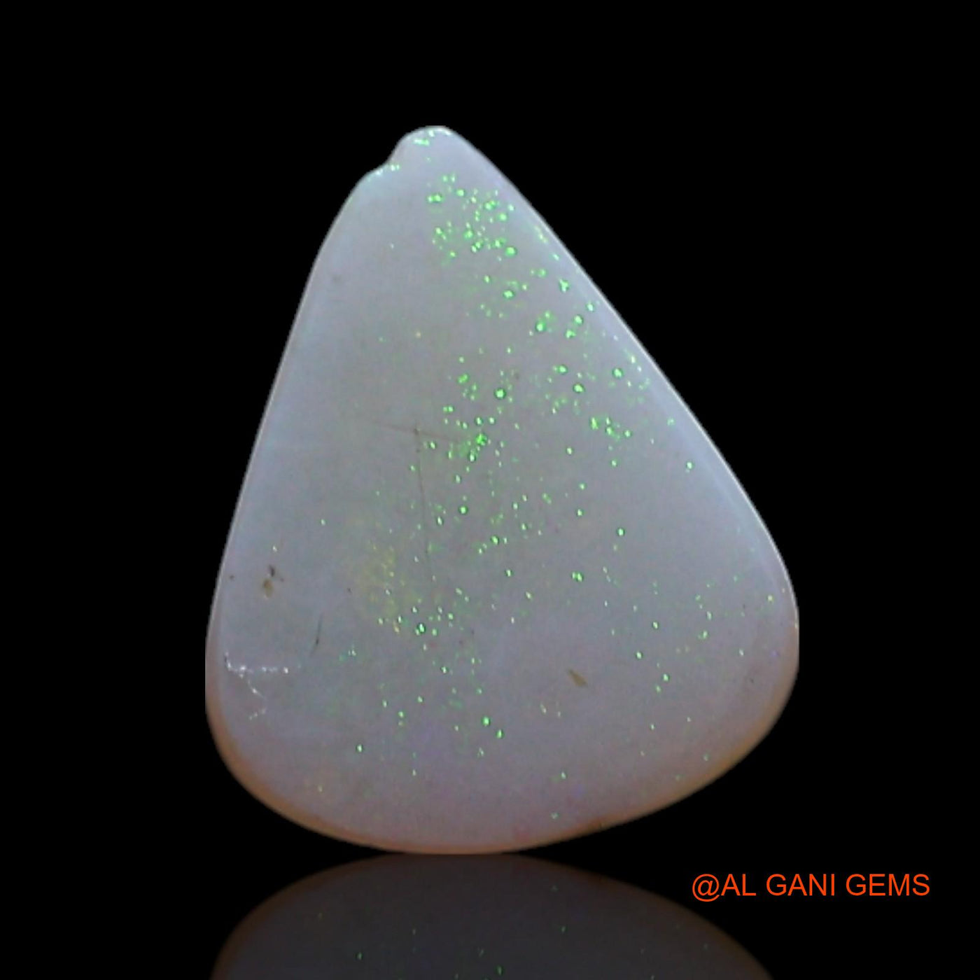 0.60 Cts Natural Australian Fire Opal Loose Gemstone Pear Cabochon 7x5x2 mm AG-373