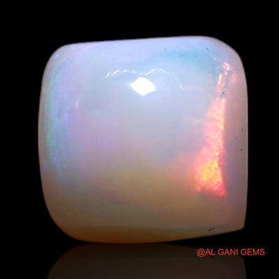 Natural Untreated Fire Opal Loose Gemstone Square Cabochon From Australia 0.80 Cts 5x5x3 mm AG-374