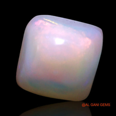 Natural Untreated Fire Opal Loose Gemstone Square Cabochon From Australia 0.80 Cts 5x5x3 mm AG-374