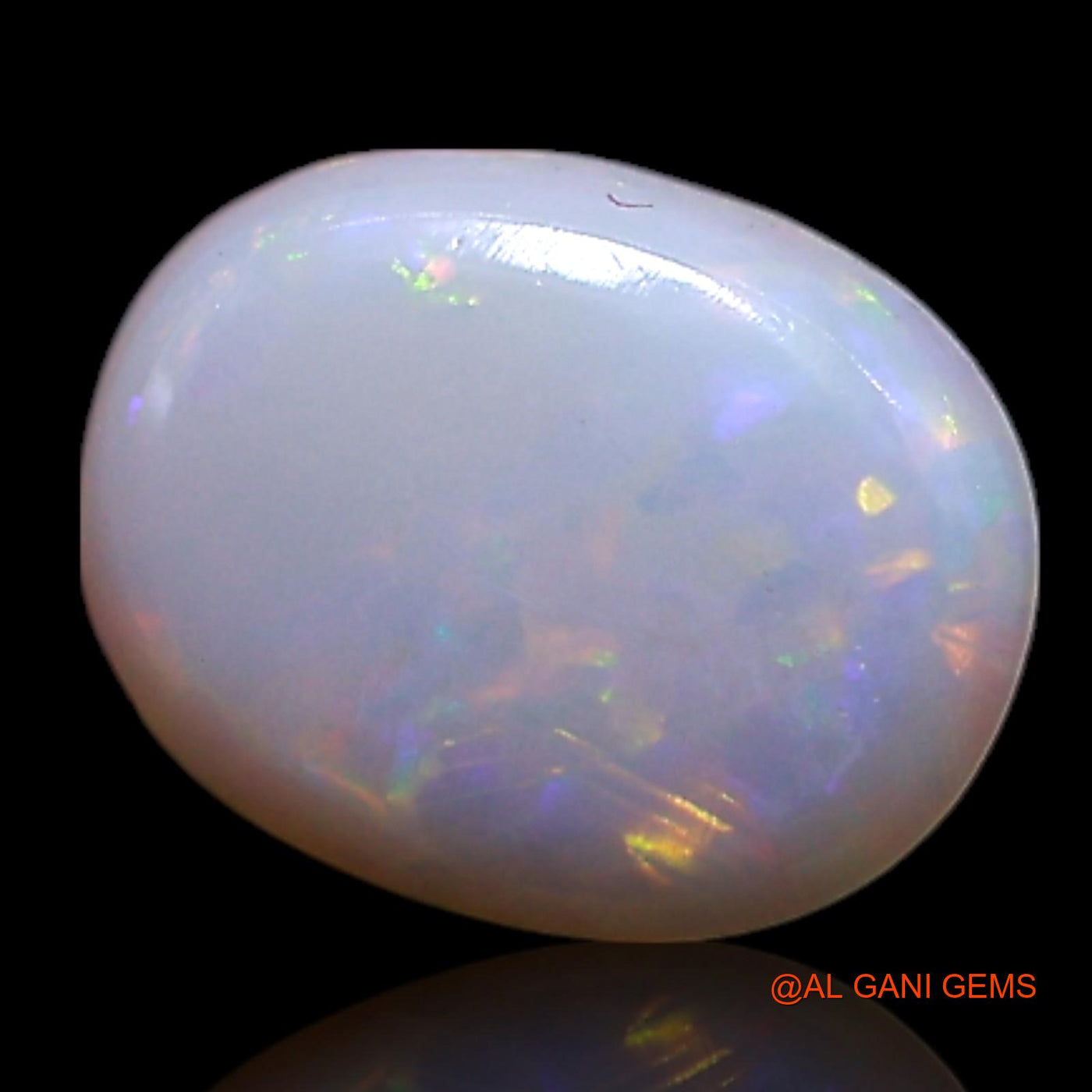 0.30 Cts Natural Australian Fire Opal Loose Gemstone Oval Cabochon 6x5x1 mm AG-375