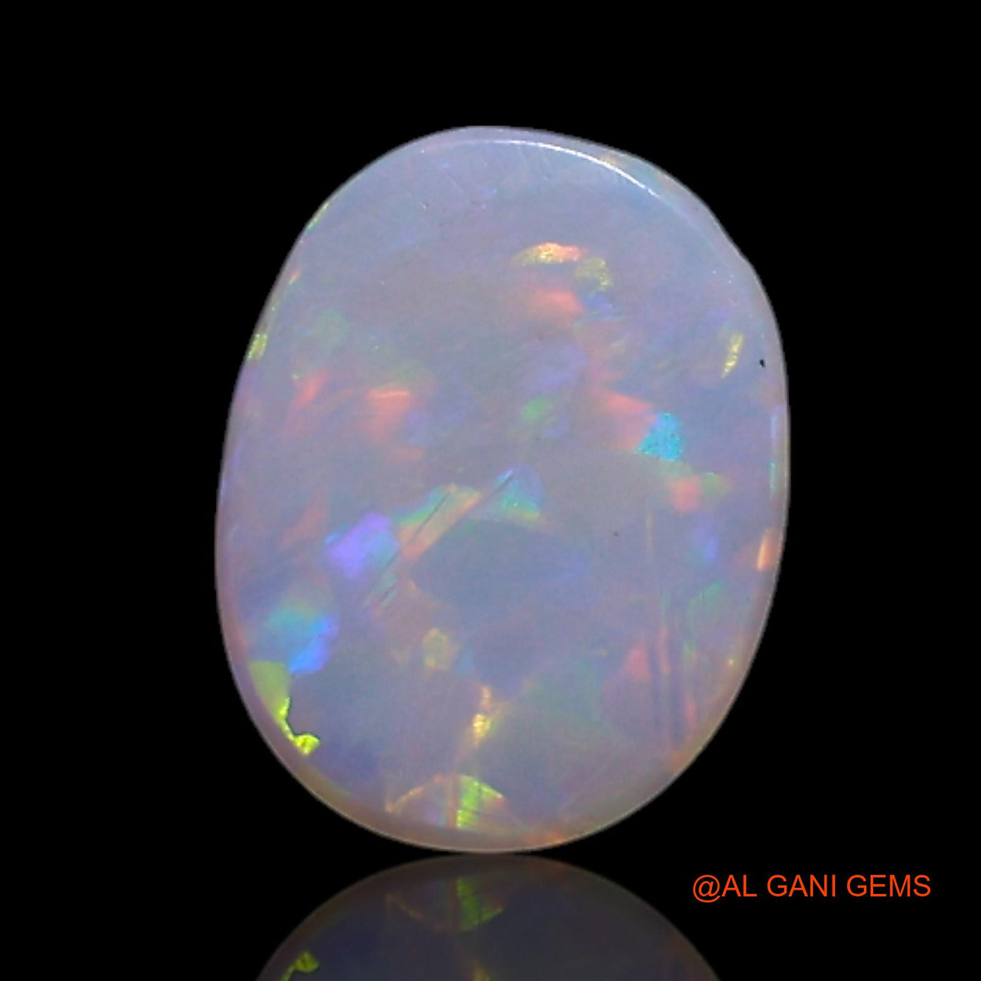 0.30 Cts Natural Australian Fire Opal Loose Gemstone Oval Cabochon 6x5x1 mm AG-375