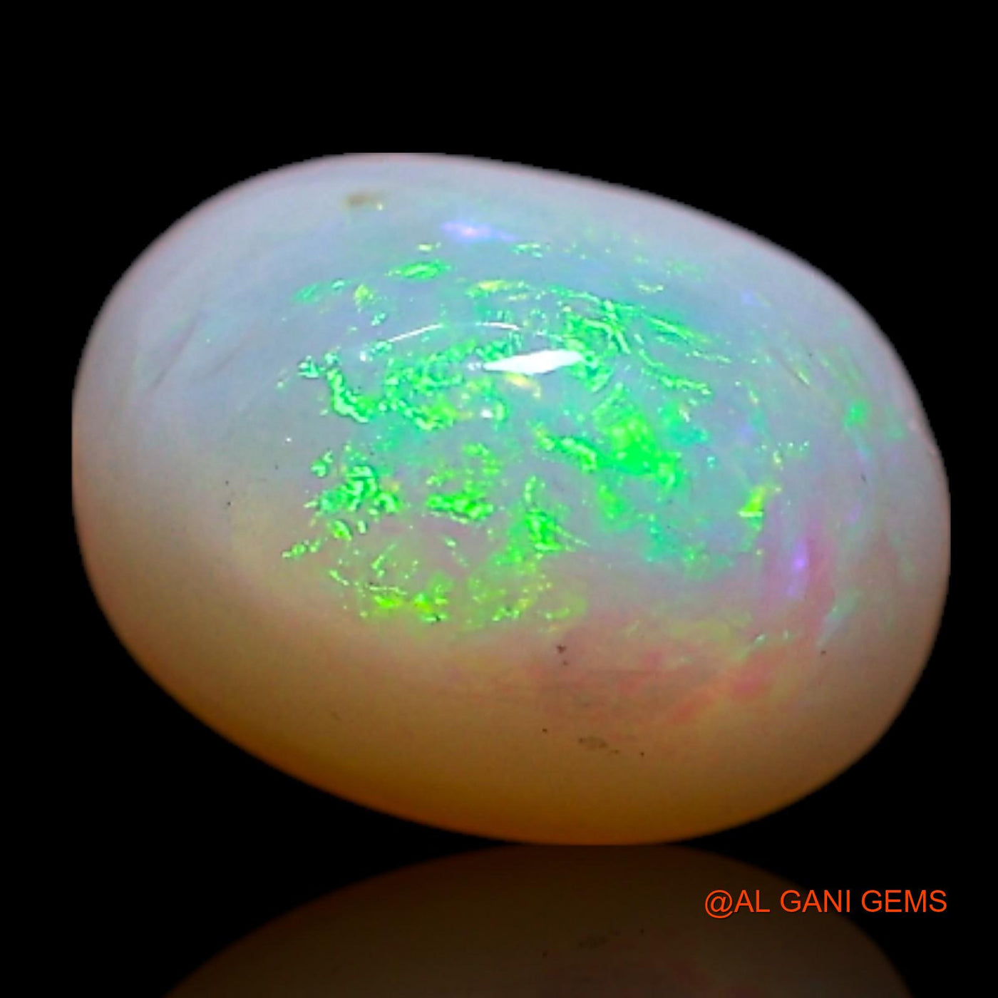 0.70 Cts Natural Australian Fire Opal Loose Gemstone Oval Cabochon 6x4x3 mm AG-376