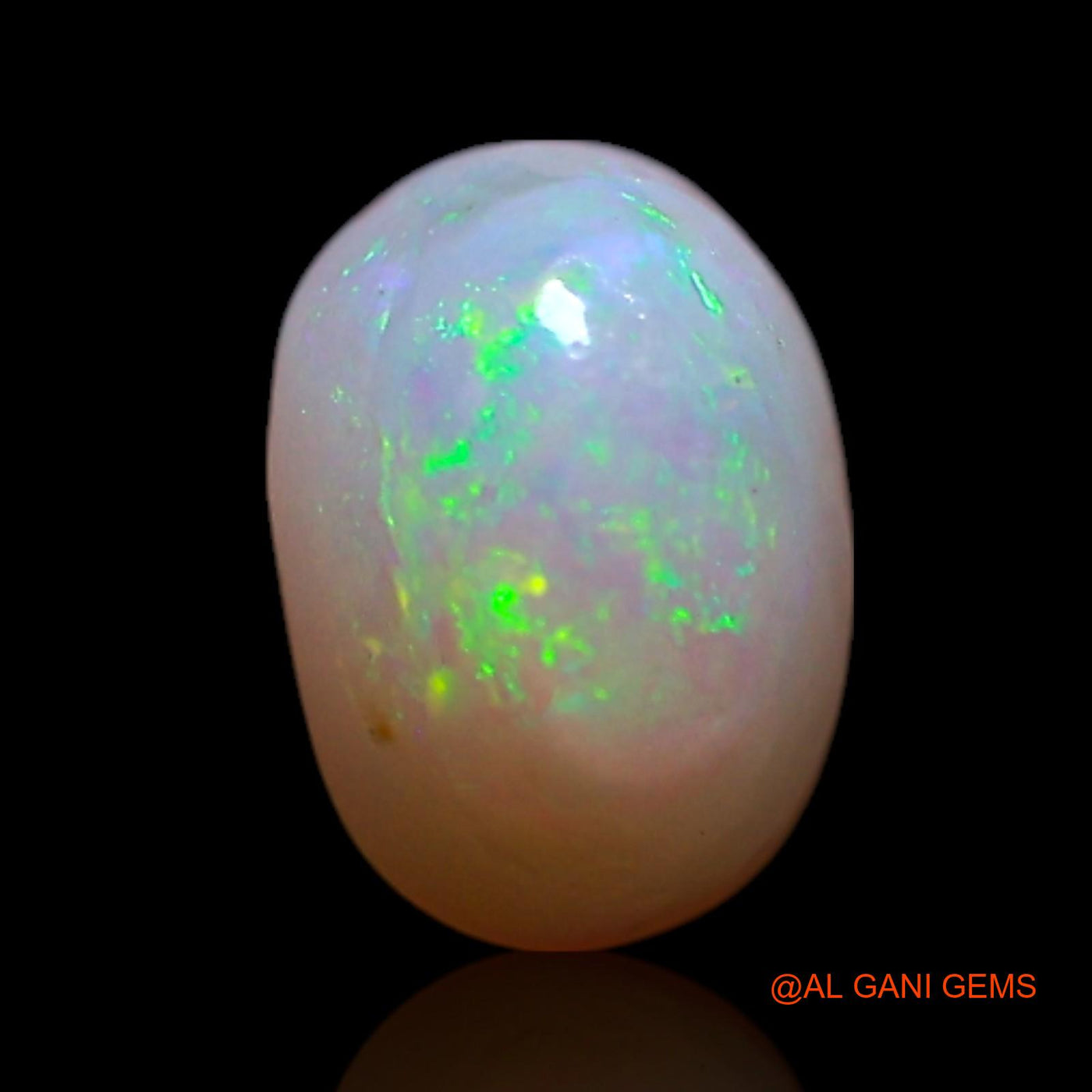 0.70 Cts Natural Australian Fire Opal Loose Gemstone Oval Cabochon 6x4x3 mm AG-376