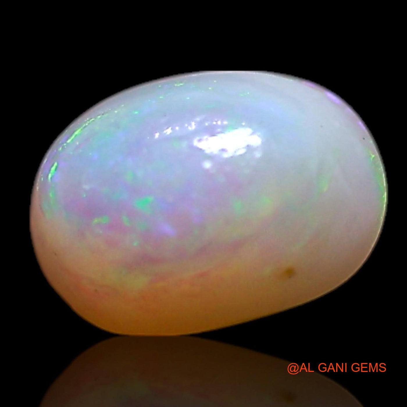 0.70 Cts Natural Australian Fire Opal Loose Gemstone Oval Cabochon 6x4x3 mm AG-376