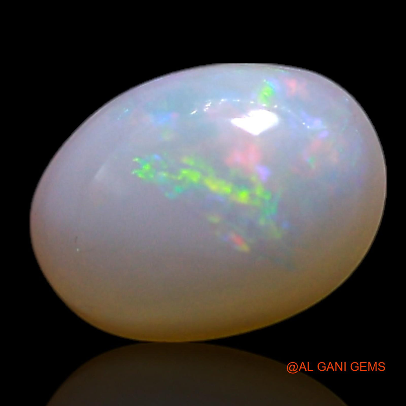 0.70 Cts Natural Australian Fire Opal Loose Gemstone Oval Cabochon 6x5x2 mm AG-377