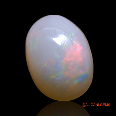 0.70 Cts Natural Australian Fire Opal Loose Gemstone Oval Cabochon 6x5x2 mm AG-377