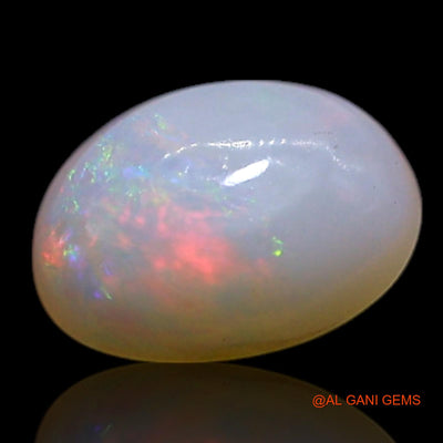 0.70 Cts Natural Australian Fire Opal Loose Gemstone Oval Cabochon 6x5x2 mm AG-377