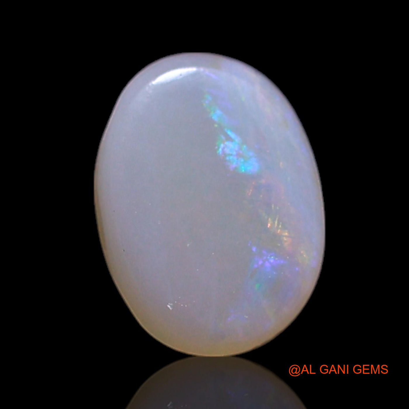0.70 Cts Natural Australian Fire Opal Loose Gemstone Oval Cabochon 6x5x2 mm AG-377