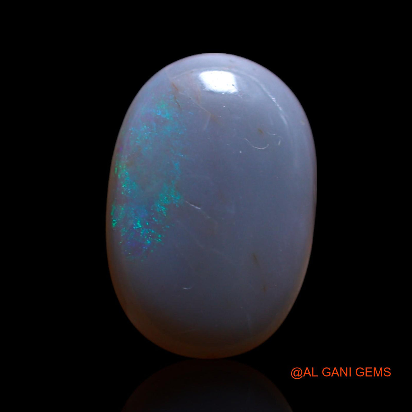 Natural Fire Opal Gemstone 1.50 Cts Loose Oval Cabochon From Australia 11x8x2 mm AG-37