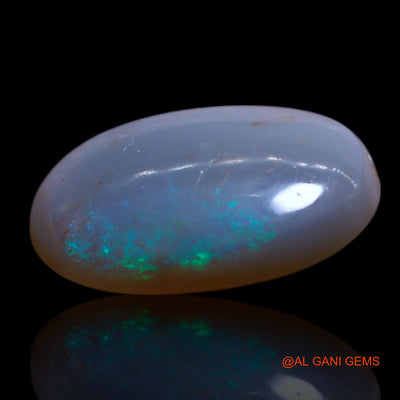 Natural Fire Opal Gemstone 1.50 Cts Loose Oval Cabochon From Australia 11x8x2 mm AG-37