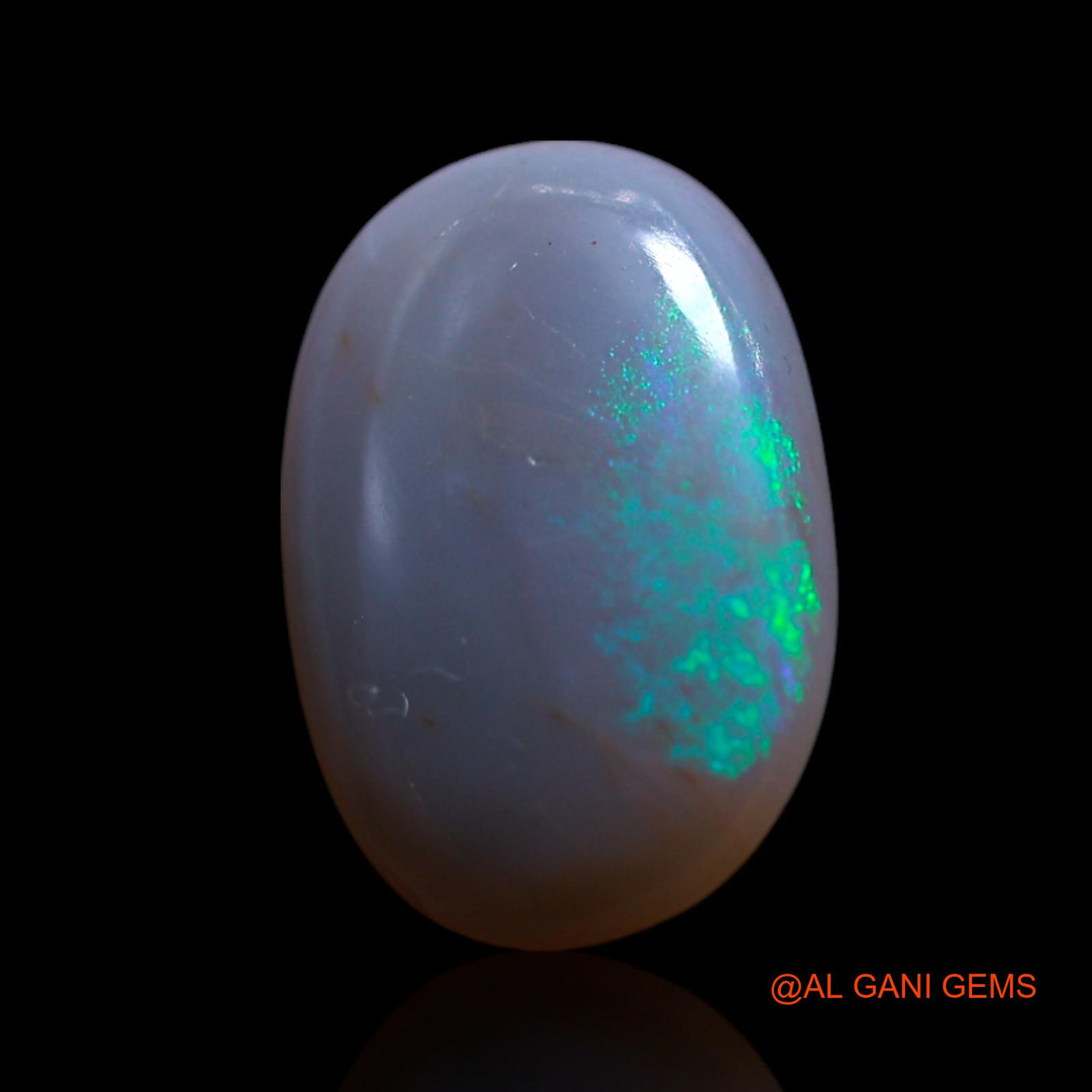 Natural Fire Opal Gemstone 1.50 Cts Loose Oval Cabochon From Australia 11x8x2 mm AG-37