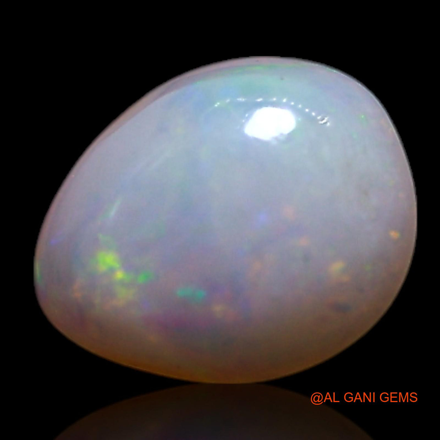 0.50 Cts Natural Australian Fire Opal Loose Gemstone Oval Cabochon 6x5x2 mm AG-380