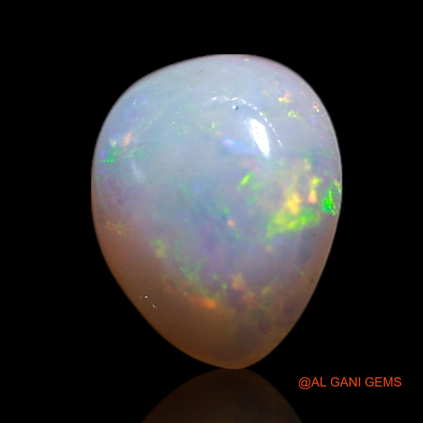 0.50 Cts Natural Australian Fire Opal Loose Gemstone Oval Cabochon 6x5x2 mm AG-380