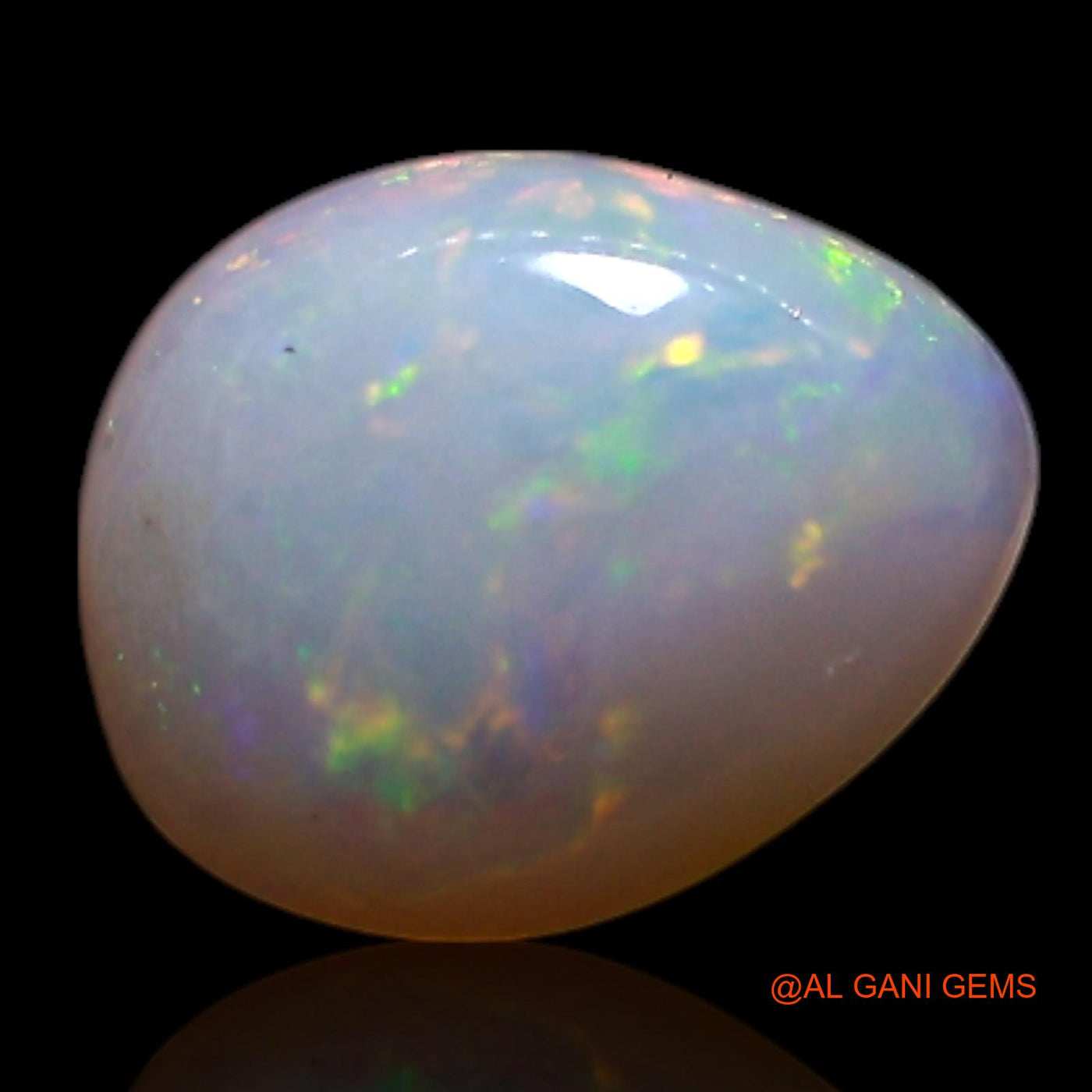 0.50 Cts Natural Australian Fire Opal Loose Gemstone Oval Cabochon 6x5x2 mm AG-380