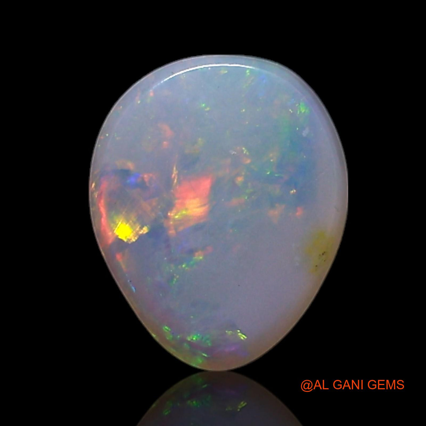 0.50 Cts Natural Australian Fire Opal Loose Gemstone Oval Cabochon 6x5x2 mm AG-380