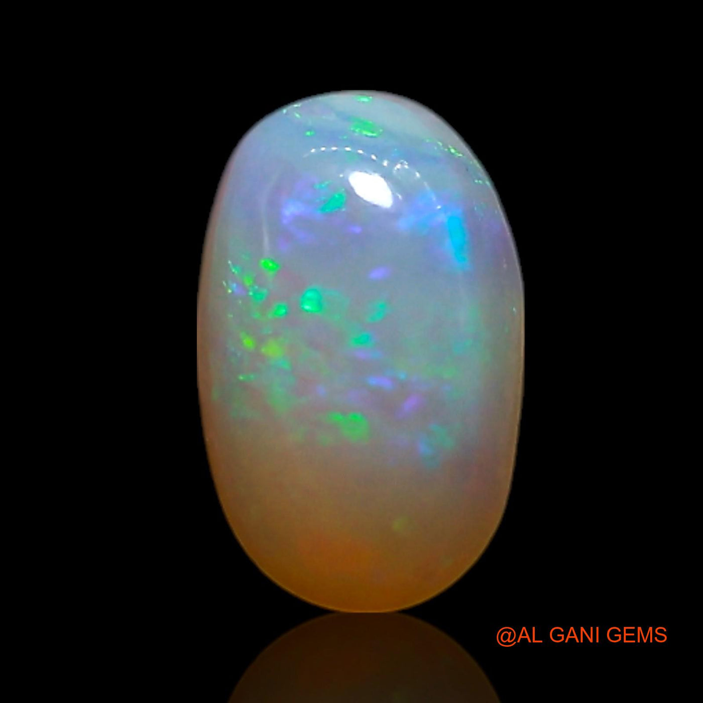 0.40 Cts Natural Australian Fire Opal Loose Gemstone Oval Cabochon 7x4x2 mm AG-381