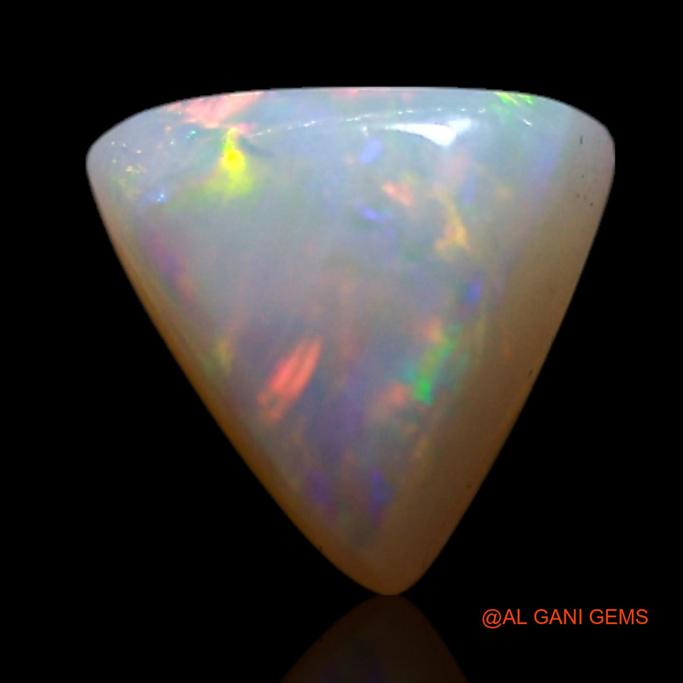 0.50 Cts Natural Australian Fire Opal Loose Gemstone Trillion Cabochon 5x5x2 mm AG-382