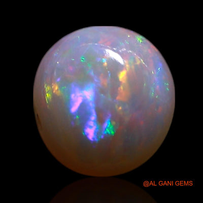 0.50 Cts Natural Australian Fire Opal Loose Gemstone Round Cabochon 6x6x2 mm AG-383