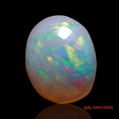 0.50 Cts Natural Australian Fire Opal Loose Gemstone Round Cabochon 6x5x2 mm AG-384