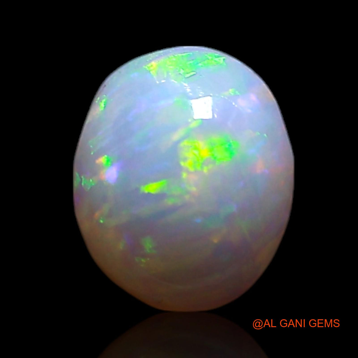 0.50 Cts Unheated Australian Fire Opal Loose Gemstone Oval Cabochon Natural 6x5x2 mm AG-385