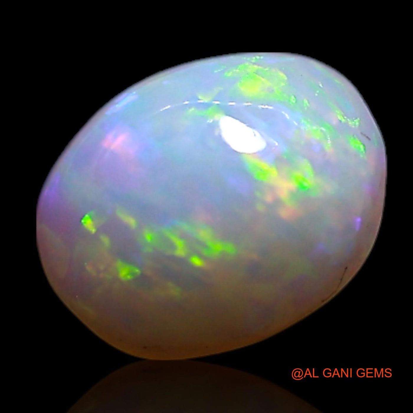 0.50 Cts Unheated Australian Fire Opal Loose Gemstone Oval Cabochon Natural 6x5x2 mm AG-385