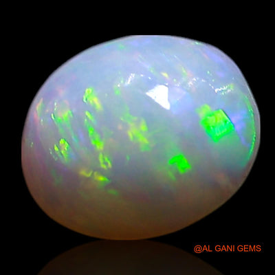 0.50 Cts Unheated Australian Fire Opal Loose Gemstone Oval Cabochon Natural 6x5x2 mm AG-385