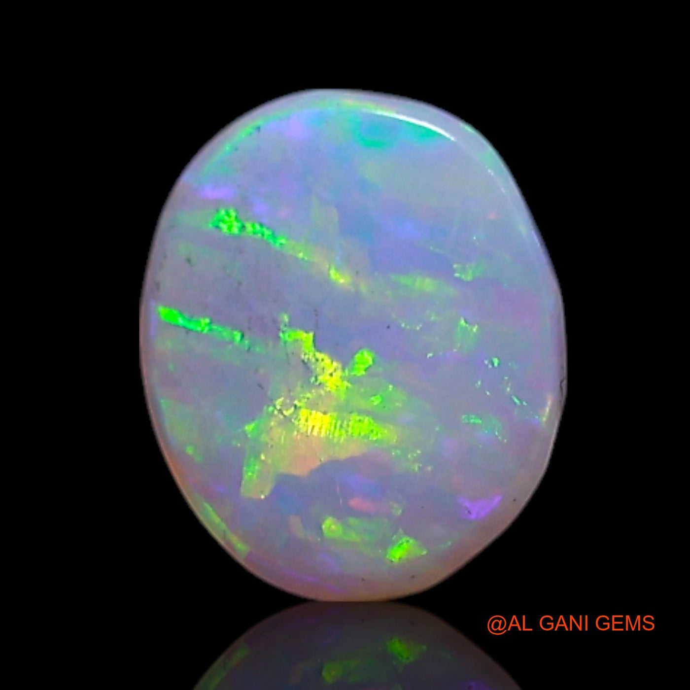 0.50 Cts Unheated Australian Fire Opal Loose Gemstone Oval Cabochon Natural 6x5x2 mm AG-385