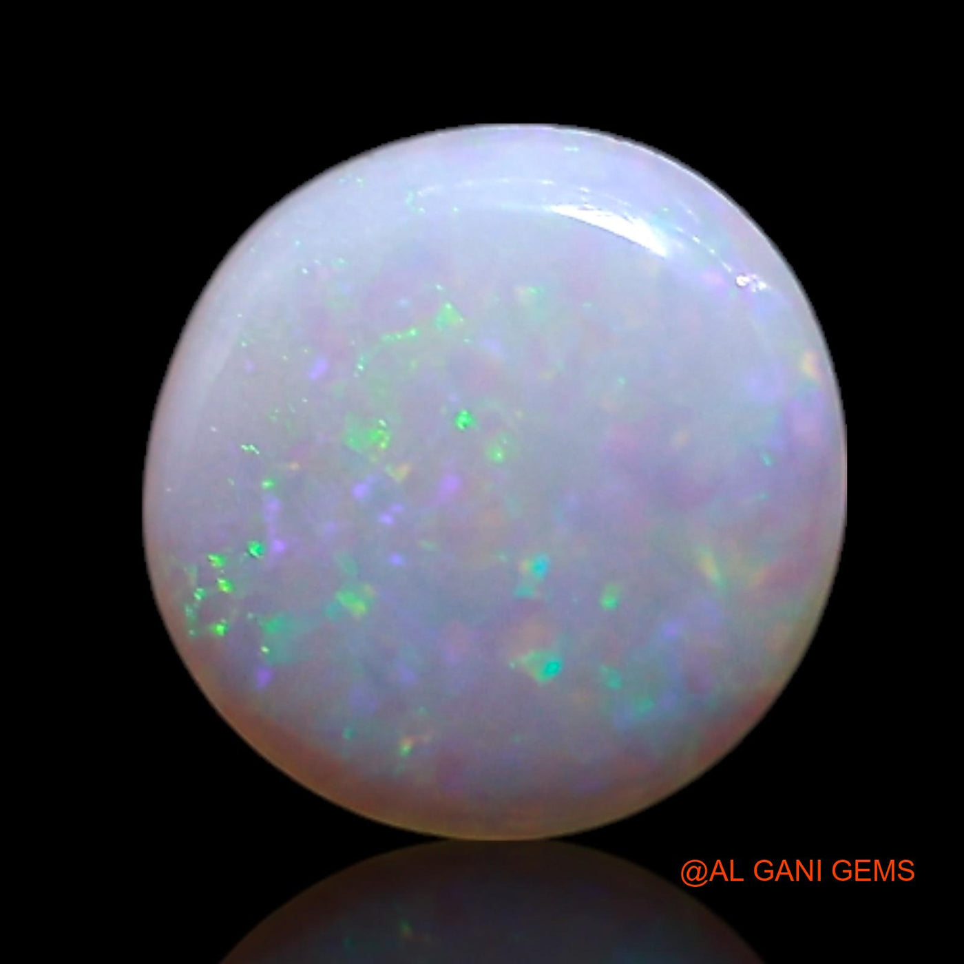 0.30 Cts Natural Australian Fire Opal Loose Gemstone Round Cabochon 6x6x1 mm AG-387
