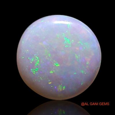 0.30 Cts Natural Australian Fire Opal Loose Gemstone Round Cabochon 6x6x1 mm AG-387