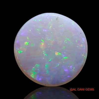 0.30 Cts Natural Australian Fire Opal Loose Gemstone Round Cabochon 6x6x1 mm AG-387