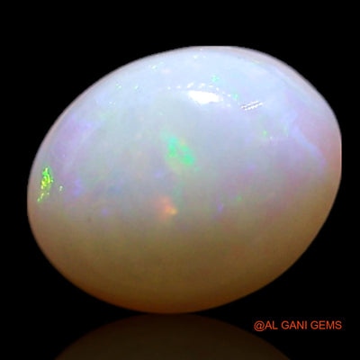 Natural Fire Opal Gemstone 0.60 Cts Loose Oval Cabochon From Australia 6x5x3 mm AG-388