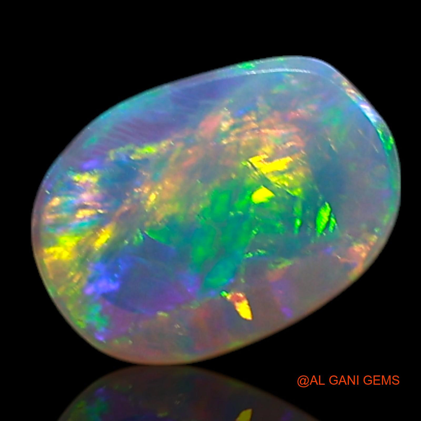 0.30 Cts Natural Australian Fire Opal Loose Gemstone Oval Cabochon 6x4x2 mm AG-389