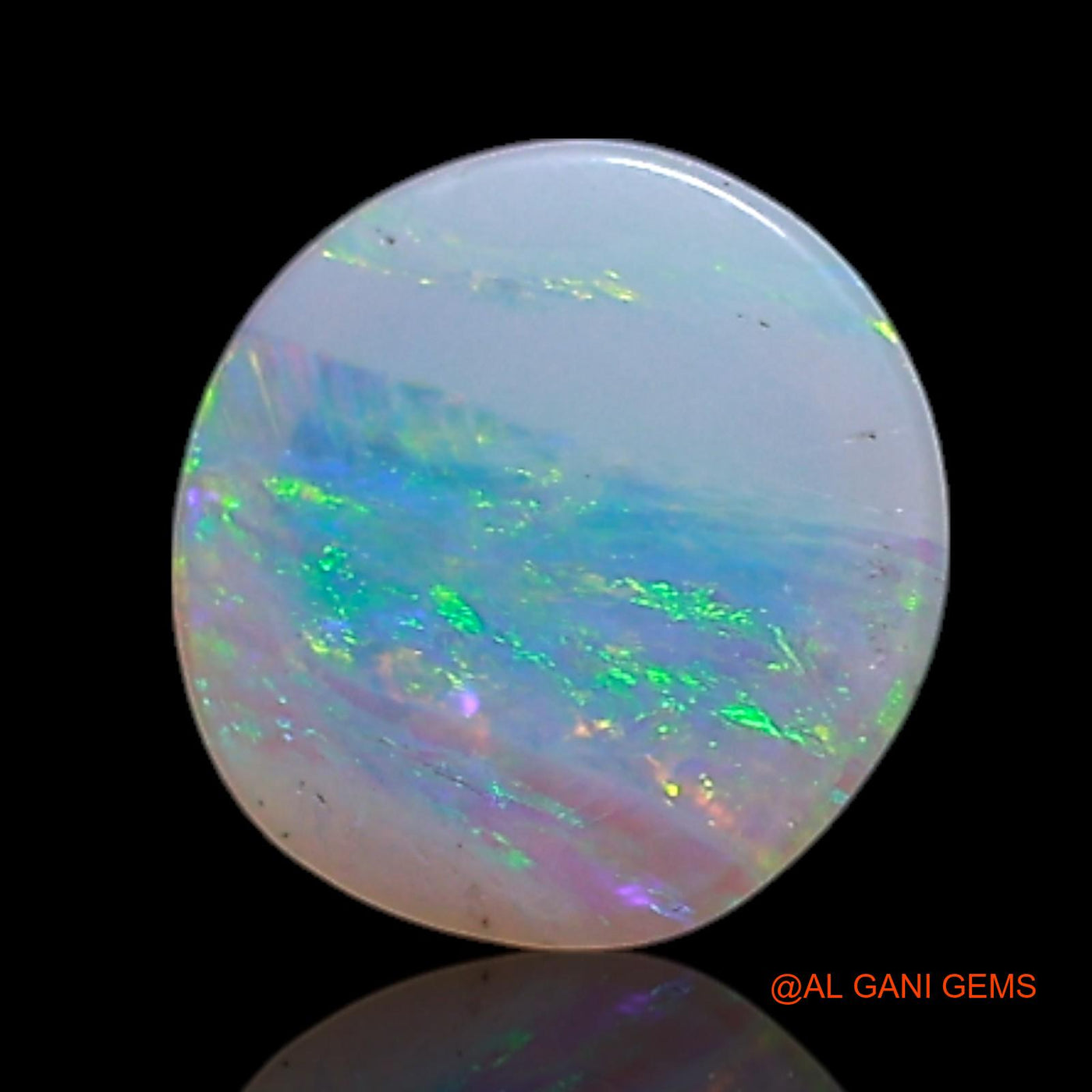 0.60 Cts Unheated Australian Fire Opal Loose Gemstone Oval Cabochon Natural 6x5x2 mm AG-390