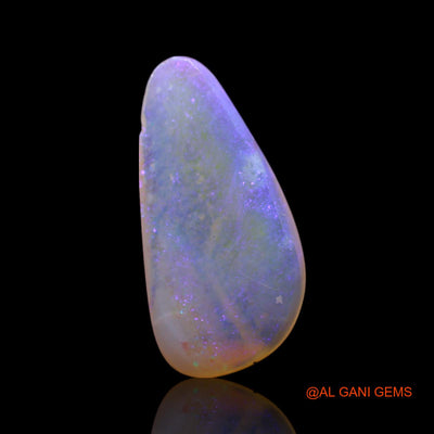 1.00 Cts Natural Australian Fire Opal Loose Gemstone Fancy Cabochon 14x7x1 mm AG-391