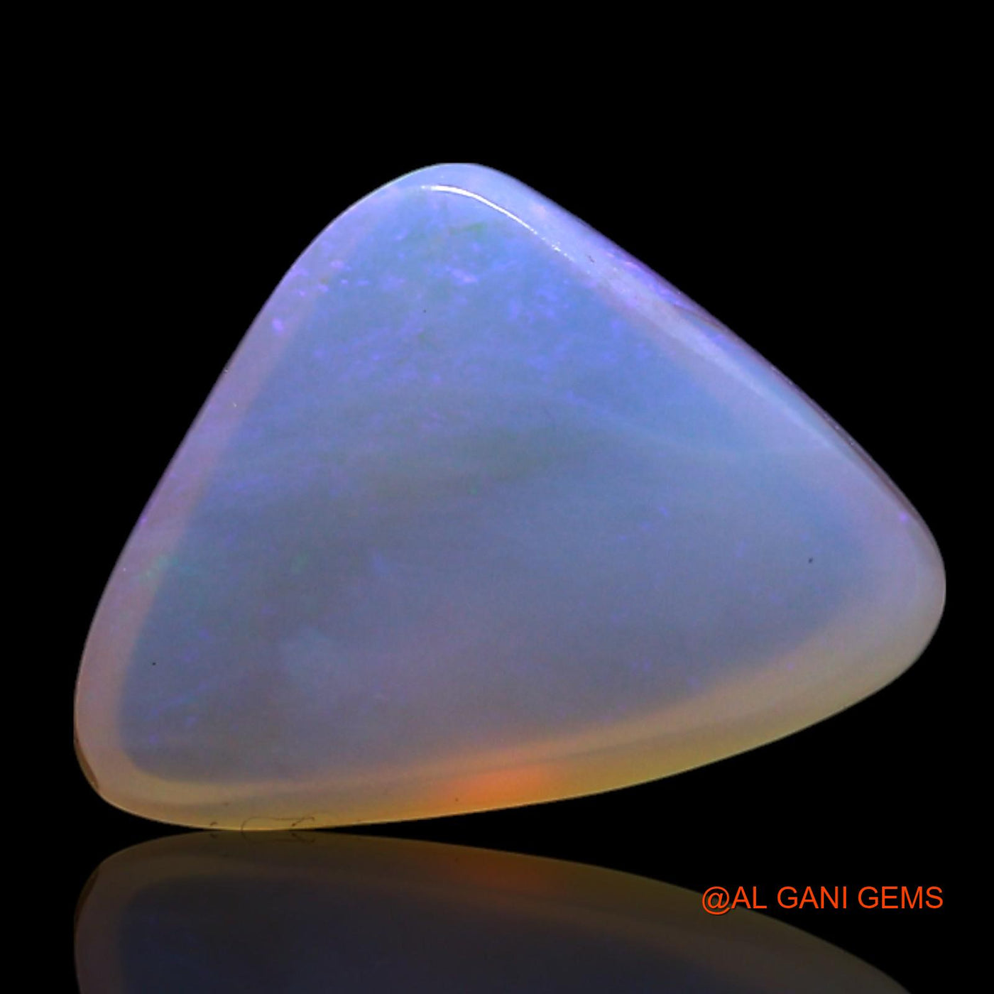 2.00 Cts Unheated Australian Fire Opal Loose Gemstone Trillion Cabochon Natural 12x8x4 mm AG-394