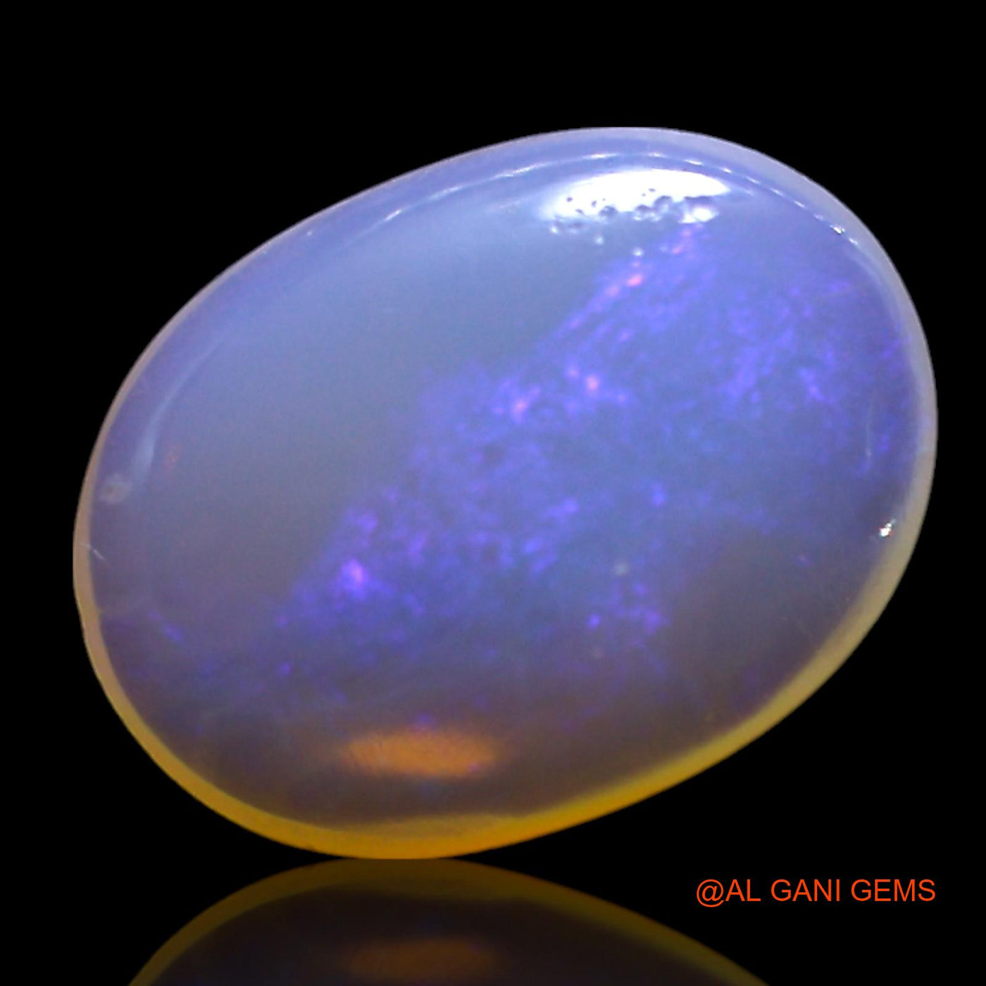 1.80 Cts Natural Australian Fire Opal Loose Gemstone Oval Cabochon 11x8x2 mm AG-395