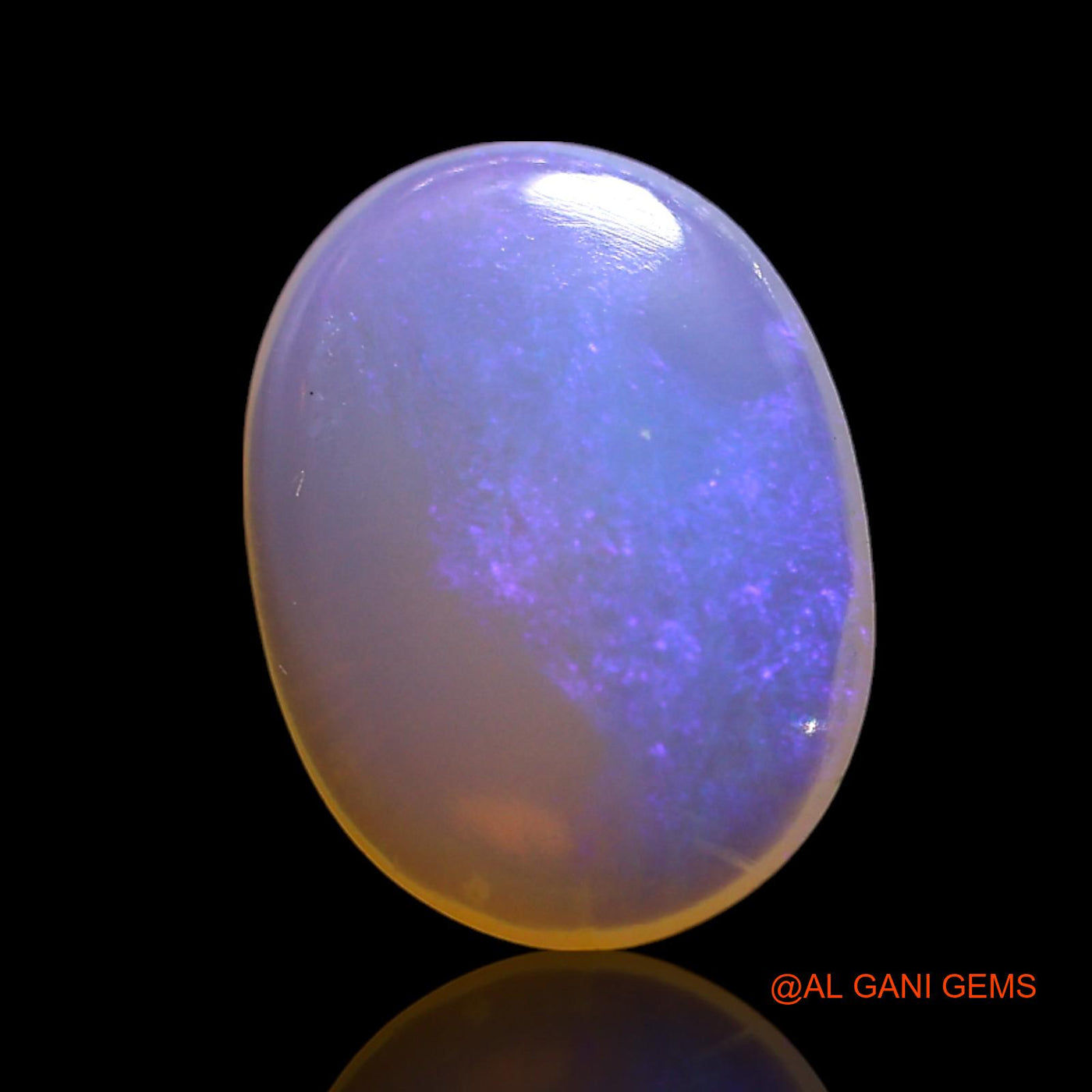 1.80 Cts Natural Australian Fire Opal Loose Gemstone Oval Cabochon 11x8x2 mm AG-395