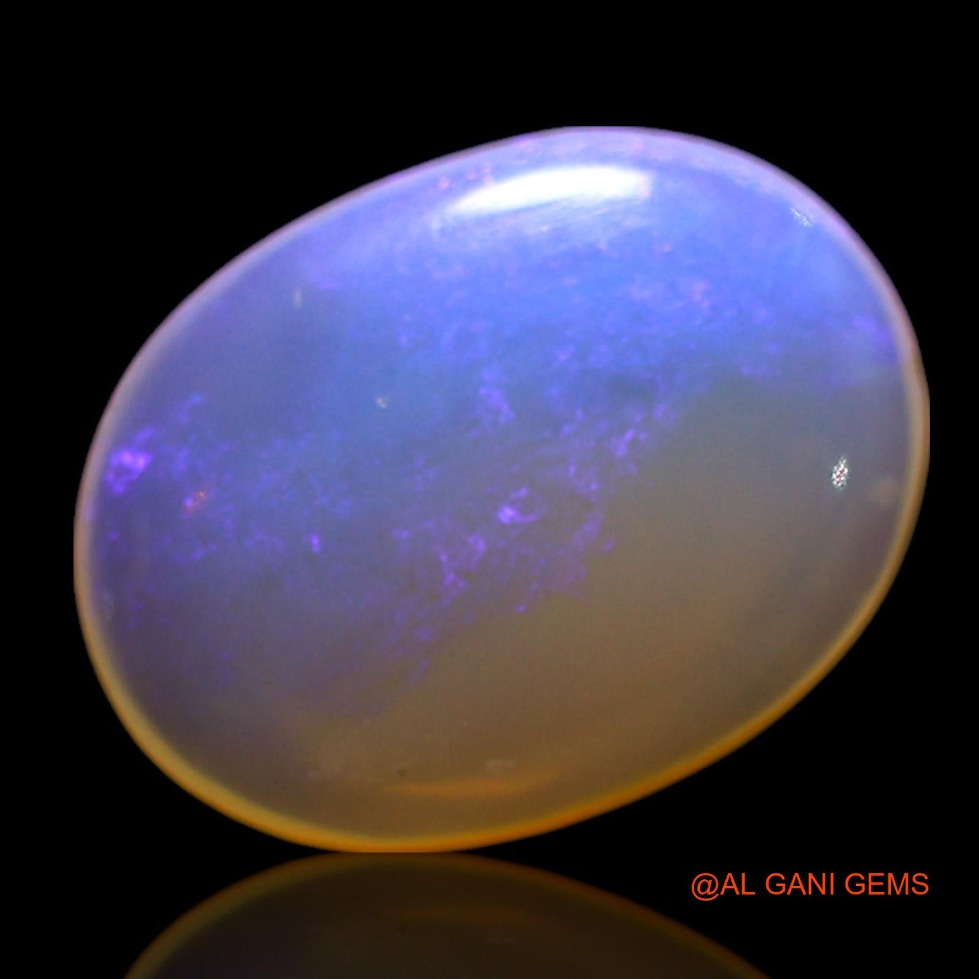 1.80 Cts Natural Australian Fire Opal Loose Gemstone Oval Cabochon 11x8x2 mm AG-395