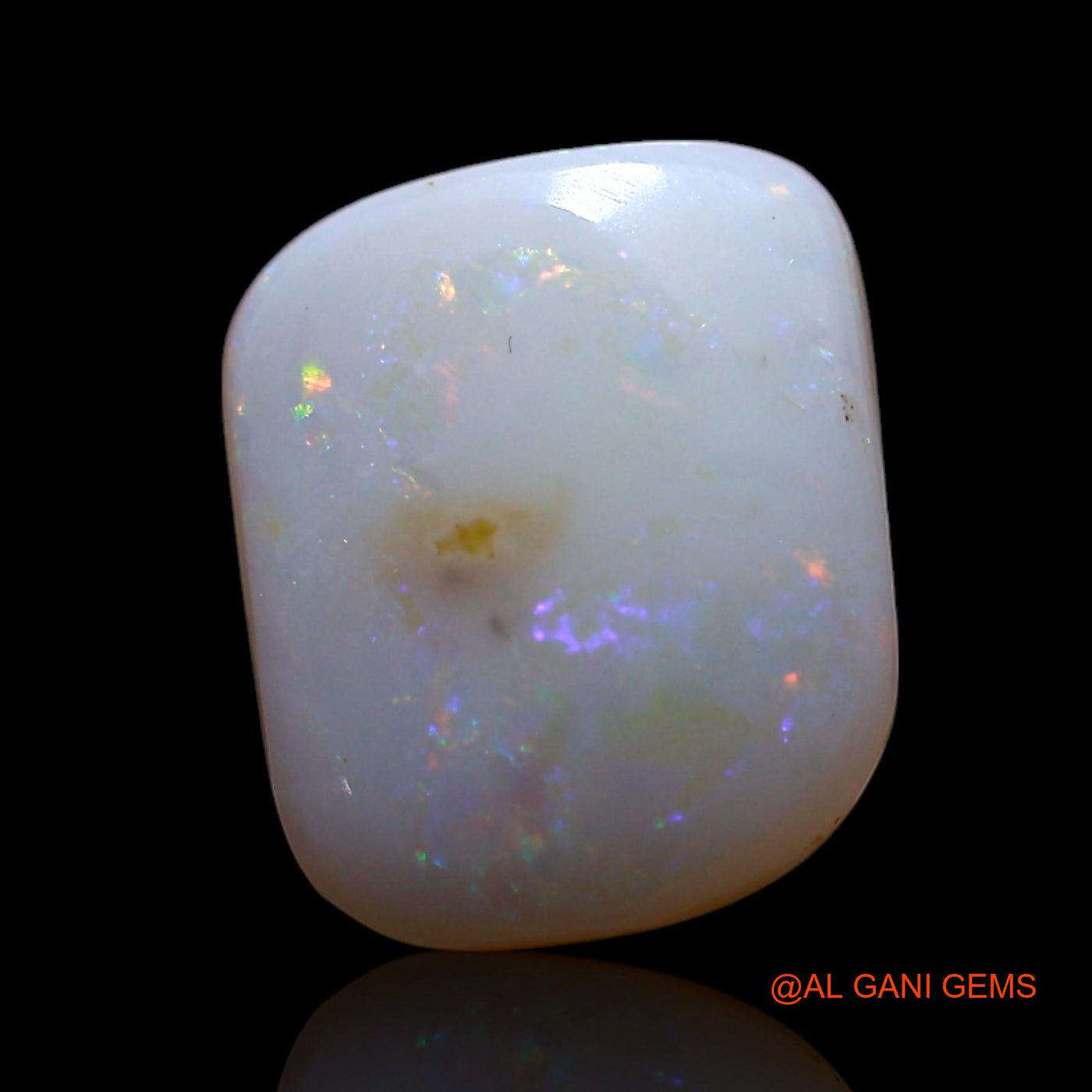 2.00 Cts Natural Australian Fire Opal Loose Gemstone Fancy Cabochon 10x9x3 mm AG-396