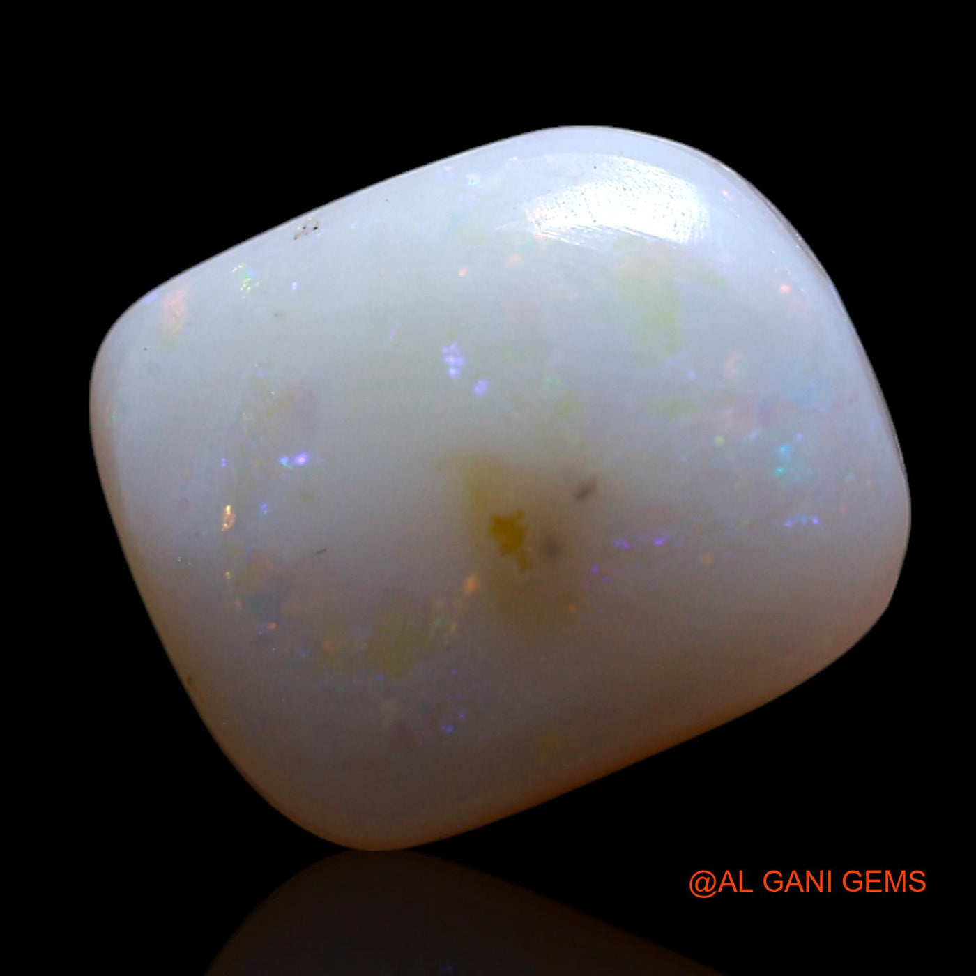 2.00 Cts Natural Australian Fire Opal Loose Gemstone Fancy Cabochon 10x9x3 mm AG-396